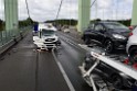 Schwerer LKW VU PKlemm A 4 Rich Olpe auf der Rodenkirchener Bruecke P065